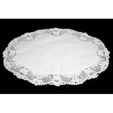 Cake paper 23x31 cm oval punched white product photo