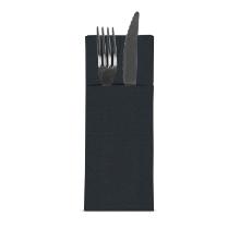 Napkin TableSMART Airlaid 40x32 cm for Cutlery Black product photo
