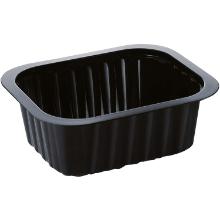 Tray 1-compartment 1/8 GN 470 ml 138x114x53 mm PP Black product photo