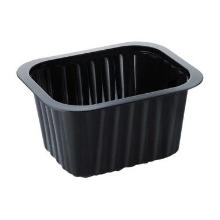 Tray 1-compartment 1/8 GN 630 ml 138x114x70 mm PP Black product photo