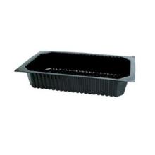 Tray 1-compartment 1/4 GN 1500 ml 265x162x50 mm PP Black product photo
