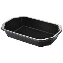 Tray 1-compartment TakeAway 1/4 GN 1200 ml 250x159x43 mm PP Black product photo