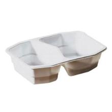 Tray 2-compartment HMR 500/400 ml 215x148x50 mm PP White product photo