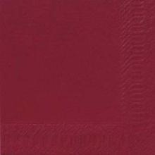 Napkin Duni 40x40 cm 3-layer Bordeaux 125 pcs product photo