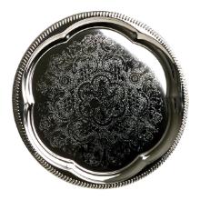 Serving dish &Oslash;35 cm Round silver tin product photo