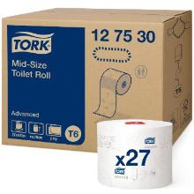 Toilet paper Tork Advanced T6 Mid-size 2-ply 100 m White product photo