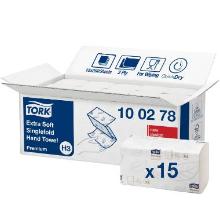Towel sheet Tork Premium H3 V-Fold 2-layer L23xW22.6cxD11.5cm New fiber FSC Whit product photo