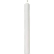 Party candle &Oslash;30x300 mm Burning time 20 hours Pure stearin White product photo