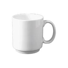 Mug with handle Superwhite 34 cl &Oslash;8.3x9.6 cm Porcelain White product photo