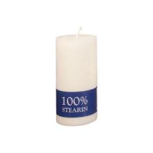 Block candle &Oslash;70x150 mm Burning time 49 hours Pure stearin White product photo