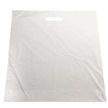Carrying bag 420x450/50 mm 40 my LDPE with 50% recycled plastic White product photo