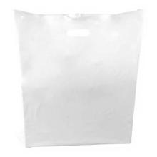 Carrying bag 520x500/50 mm 45 my LDPE with 50% recycled plastic White product photo