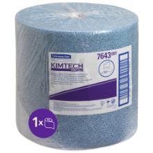 H&aring;ndkl&aelig;derulle Kimtech 1 lag bl&aring; 38x34 cm. 500 ark p&aring; rullen. product photo
