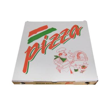 Pizzaæske 60x60x5 cm hvid med tryk Pizza Buon Appetito,50 stk/krt