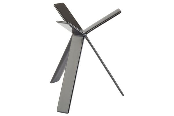 Buffetstander STAR 18 cm Gummibelagt Metal Sort,stk