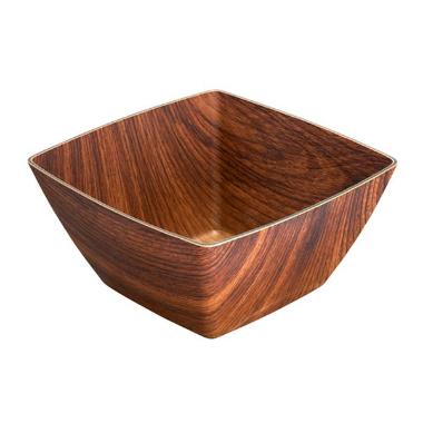Skål Retro 19.5x19.5x9.5 cm Firkantet PS Brun,stk