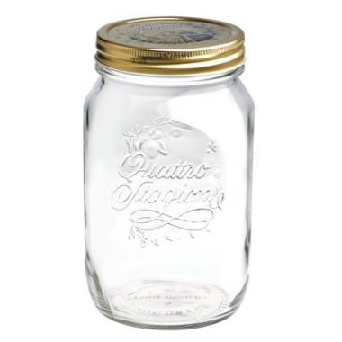 Sylteglas Quattro Stagioni 1 ltr Ø10x17 cm med Låg,stk