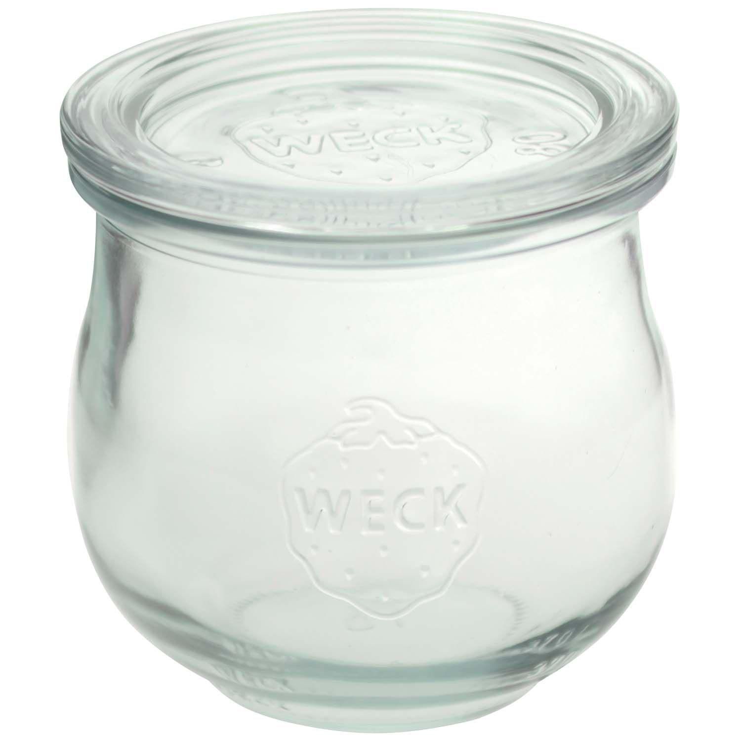 Patentglas Weck Tulip 370 ml Ø90x86mm uden Låg Glas,stk