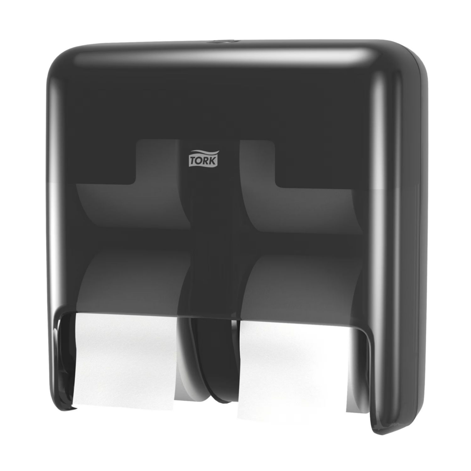Dispenser Tork Toiletpapir T7 OptiServe D17.4xB31.9xH32.3cm ABS Sort Til 4 rl.,1 stk/krt
