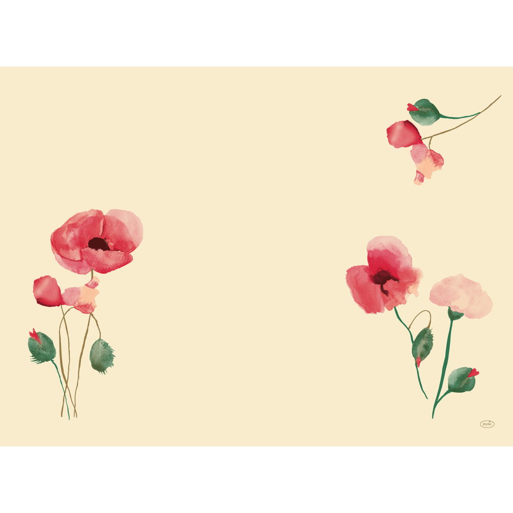 Dækkeserviet Bio Dunicel 30x40cm Poppy Charm,100 stk/pk