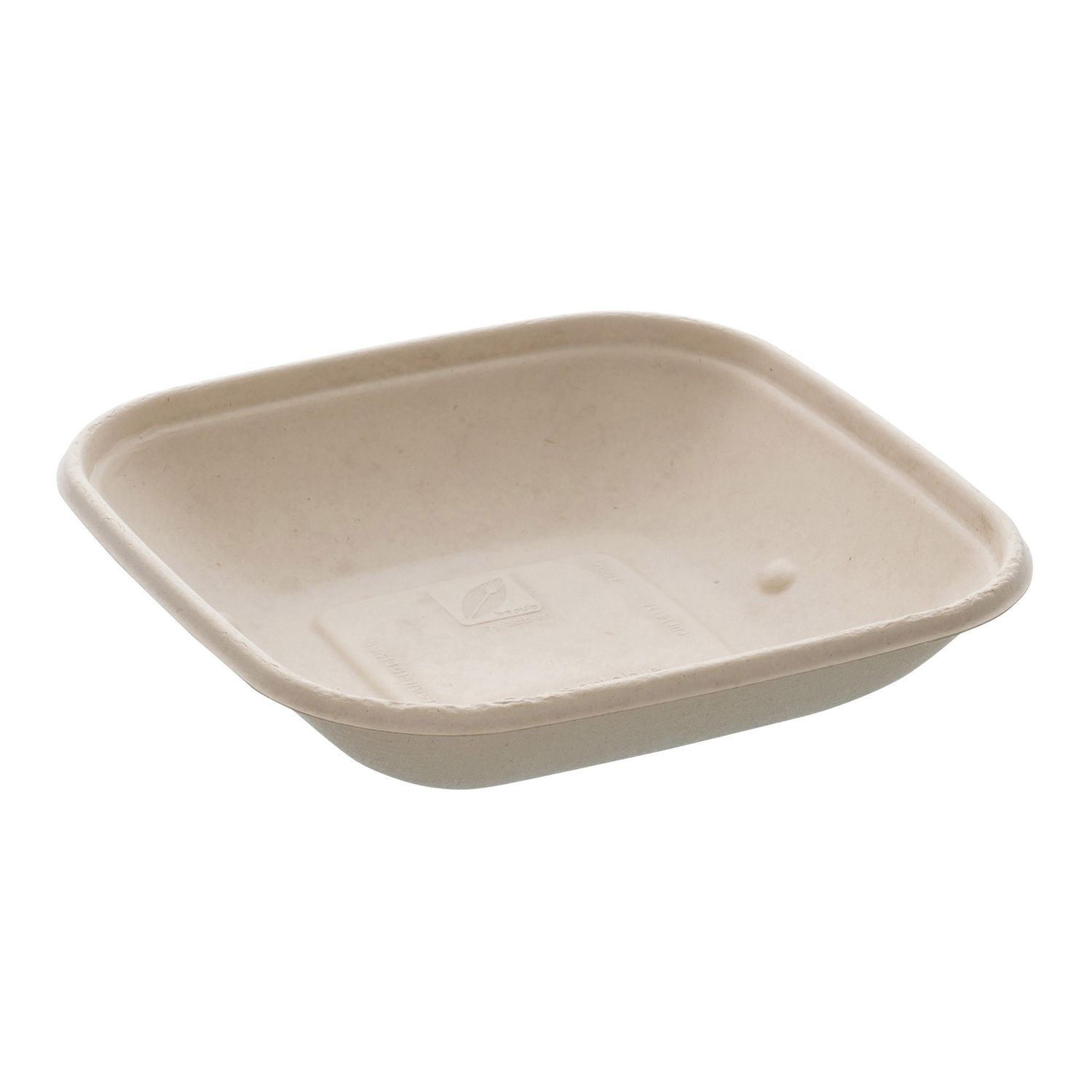 Bowl 17x17x3 cm 500 ml Bagasse,6 pk x 50 stk/krt