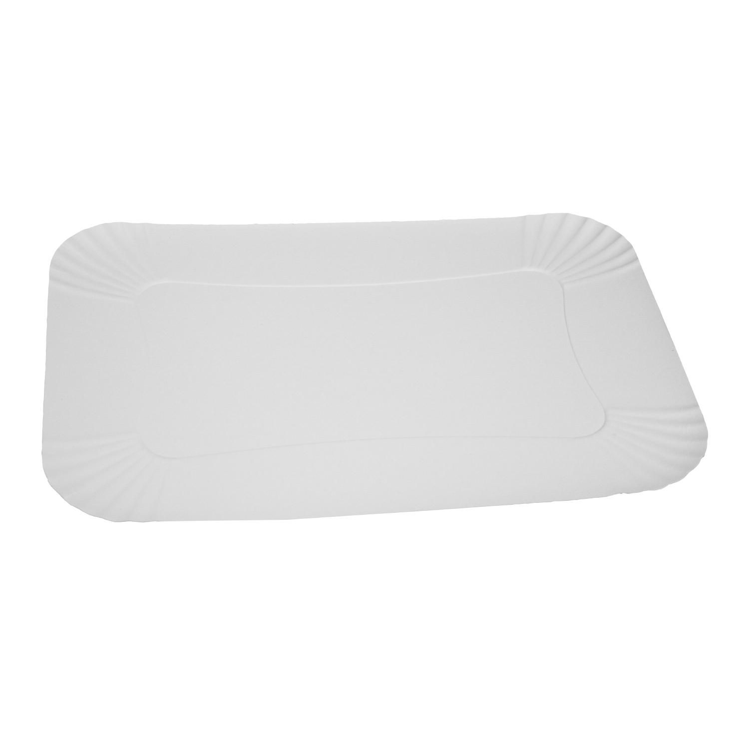 Smørrebrødsfad L430xB300mm Hvid Pap,6 pk x 25 stk/krt