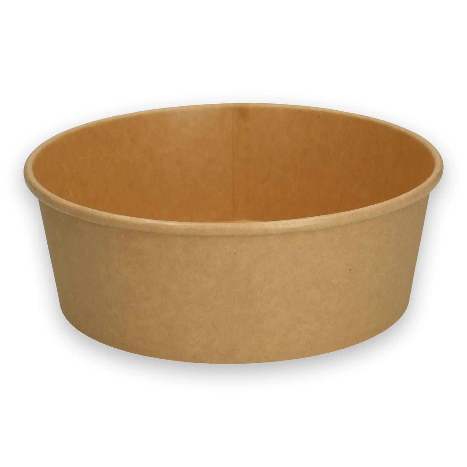 Salatskål Verive 1000ml Ø150xH75mm Pap/PLA Brun,50 stk/ps