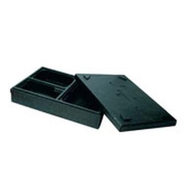 Termokasse 45.5x32x10.5 cm 3-rum EPP Sort,5 stk/krt