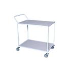 Serveringsvogn 94x60x89 cm med H&aring;ndtag Stor 2 hylder Pulverlakeret st&aring;l product photo