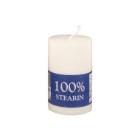 Bloklys &Oslash;60x100 mm Br&aelig;ndetid 29 timer Ren stearin Hvid product photo