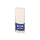 Block candle &Oslash;60x160mm Burning time 50 hours Pure candle wax White product photo