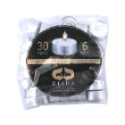 Tealights Burning time 6 hours White paraffin 30 pcs product photo