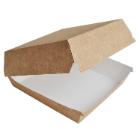 Burger/Sandwich-boks 190x190x80 mm XL Brun/Hvid product photo