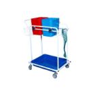Cleaning trolley 2 buckets 13 ltr with tray/net/basket product photo