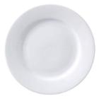 Tallerken SuperWhite &Oslash;23 cm Flad med Fane Porcel&aelig;n Hvid product photo