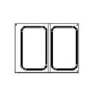Kassette til 1/4 GN 1-rum Bakke 855018 passer til TP16/DF25 product photo