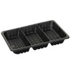 Tray 3-compartment P2333-3S 3x710 ml PP Black product photo