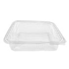 Plastic cup Catersource 1500 ml 140x195x70 mm square hinged lid RPET Clear product photo
