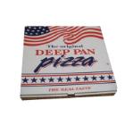 Pizza box 29x29x4.5 cm white with print Deep Pan Pizza product photo