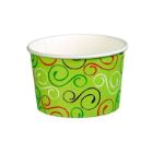 Ice cup 230/260 ml 8 oz &Oslash;96x60 mm Cardboard Green twiddle product photo