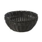 Bread basket &Oslash;20x8 cm Round Strong wicker PP Black product photo