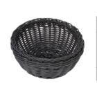 Bread basket &Oslash;16x8 cm Round Strong wicker PP Black product photo