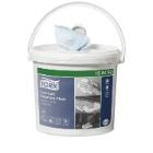 Wiping roll Tork Sensitive W10 16.5x30 cm 60 mi Bucket Turquoise product photo