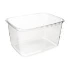 Plastic cup Catersource 750 ml 105x140x75 mm Square RPET Clear product photo