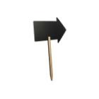 Sign Securit Arrow on wooden skewer 73x45x3 cm with White marker pen product photo