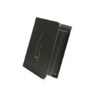 Menu Card holder Vin A4 Securit shows 8 A4 pages Leather cover Black product photo