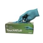 Handske Engangs Touch n Tuff Str 8,5-9 Kort skaft uden Pudder Nitril Gr&oslash;n product photo