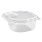 Salad bowl Iris 500 ml Hinged lid/Room for dressing APET Clear 43605 product photo