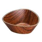 Bowl Retro 10x10x3.5 cm Triangular PS Brown product photo