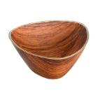 Bowl Retro 12.5x12.5x6 cm Triangle PS Brown product photo